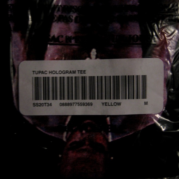 SUPREME SS20 "Tupac Hologram Tee" S/S T-Shirt 2PAC - Picture 5 of 5